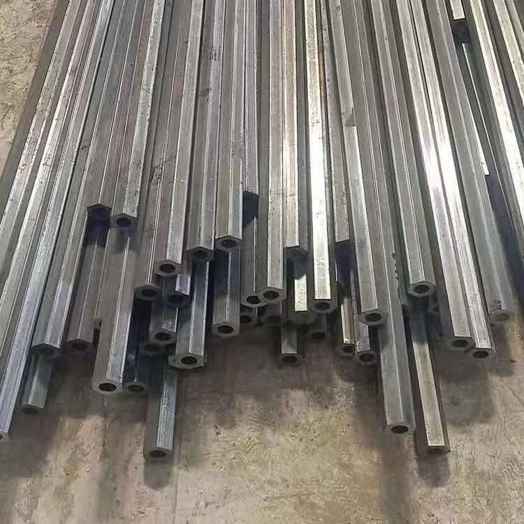 定制切割冷拔異型管農(nóng)用機械配件加工用45#六角鋼管 異型管材